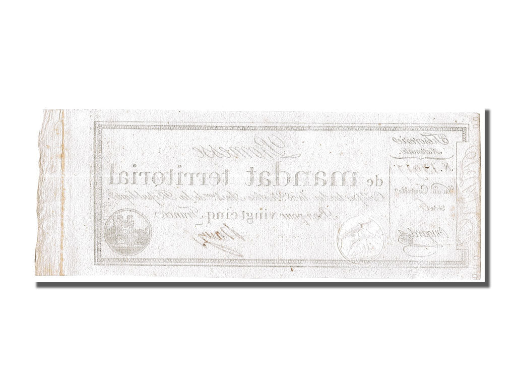 Banconote, Francia, 25 Francs, 1796, Bugarel, SPL-, KM:A83b, Lafaurie:200