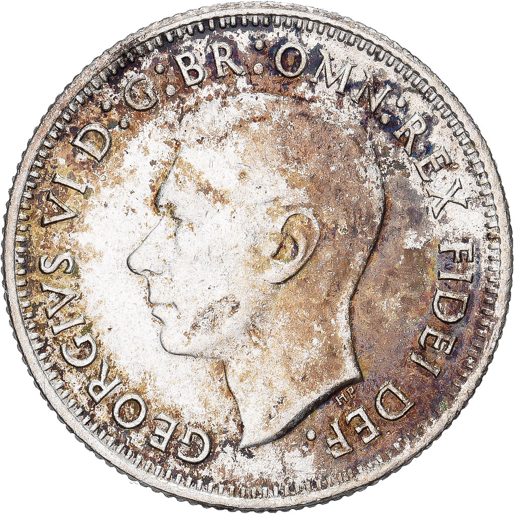 Australia, George VI, Shilling, 1952, Plata, MBC