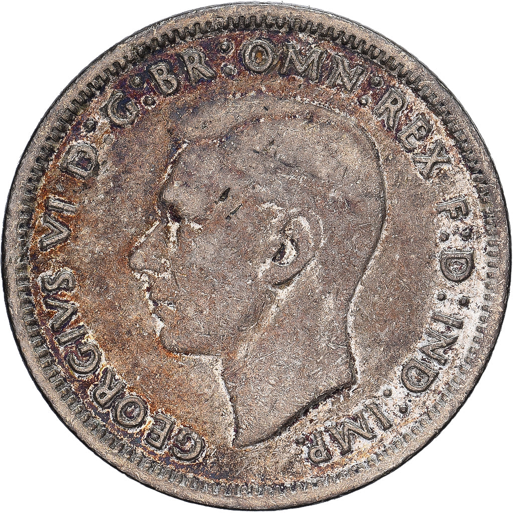 Australia, George VI, Shilling, 1948, Plata, BC+, KM:39a