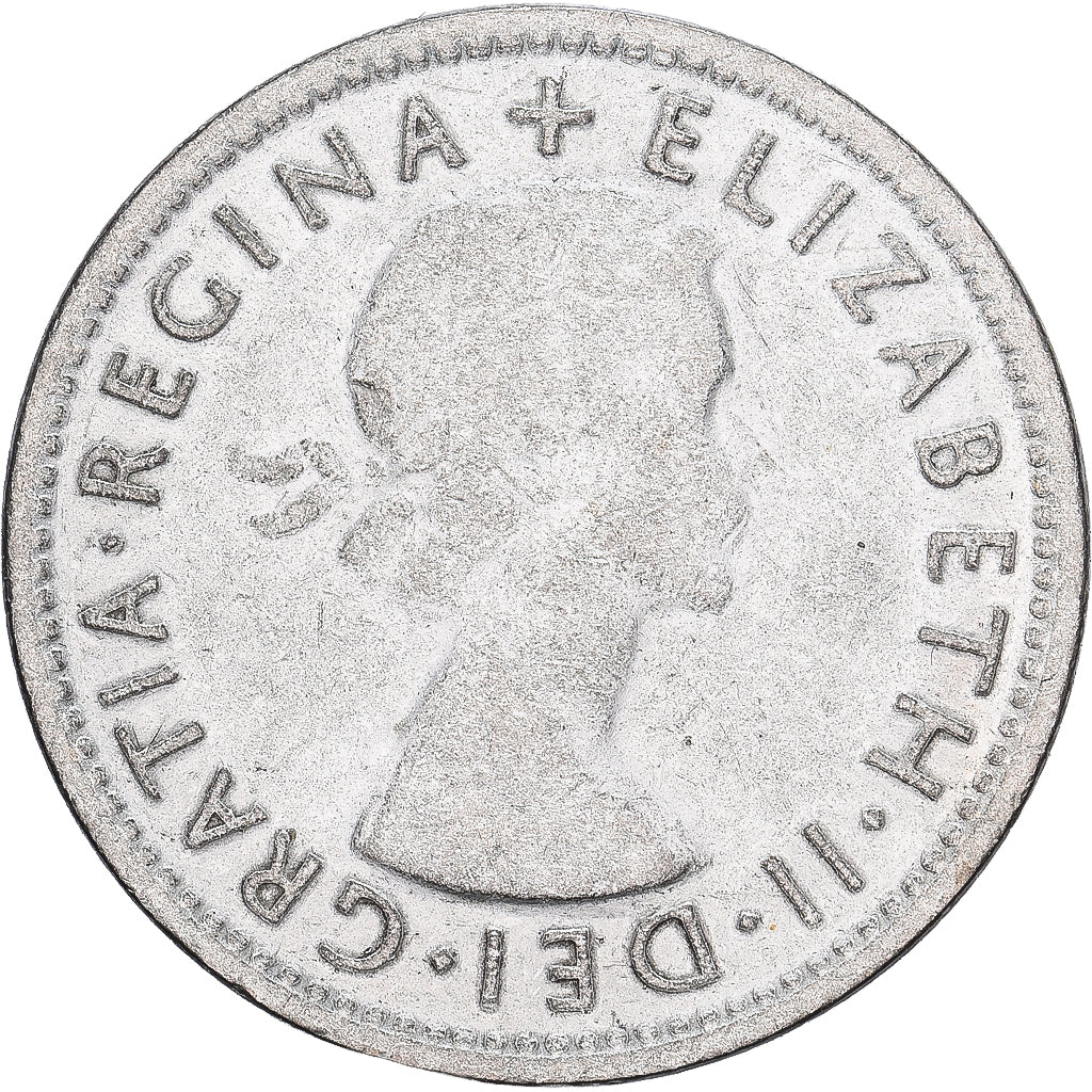 Australie, Élisabeth II, Shilling, 1954, Melbourne, Argent, TB, KM:53