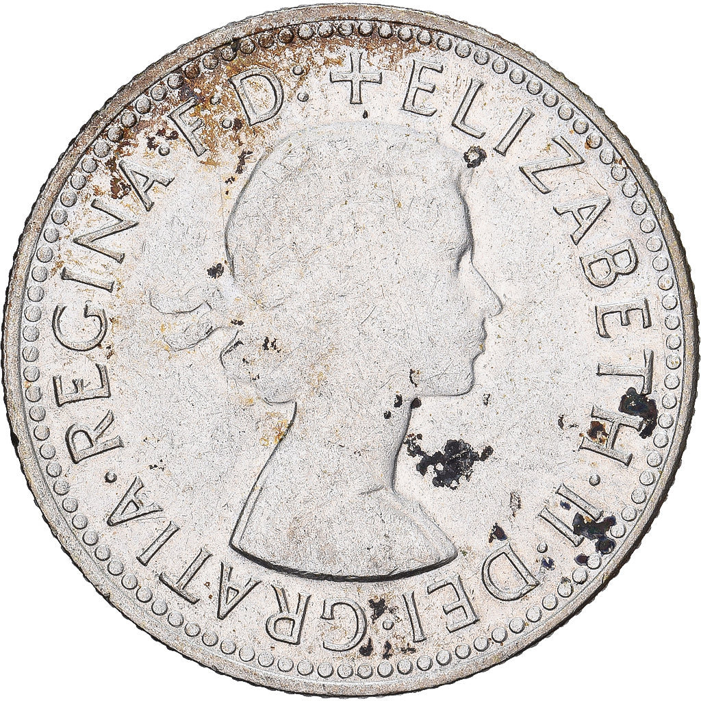 Australie, Élisabeth II, Shilling, 1961, Melbourne, Argent, TTB, KM:59