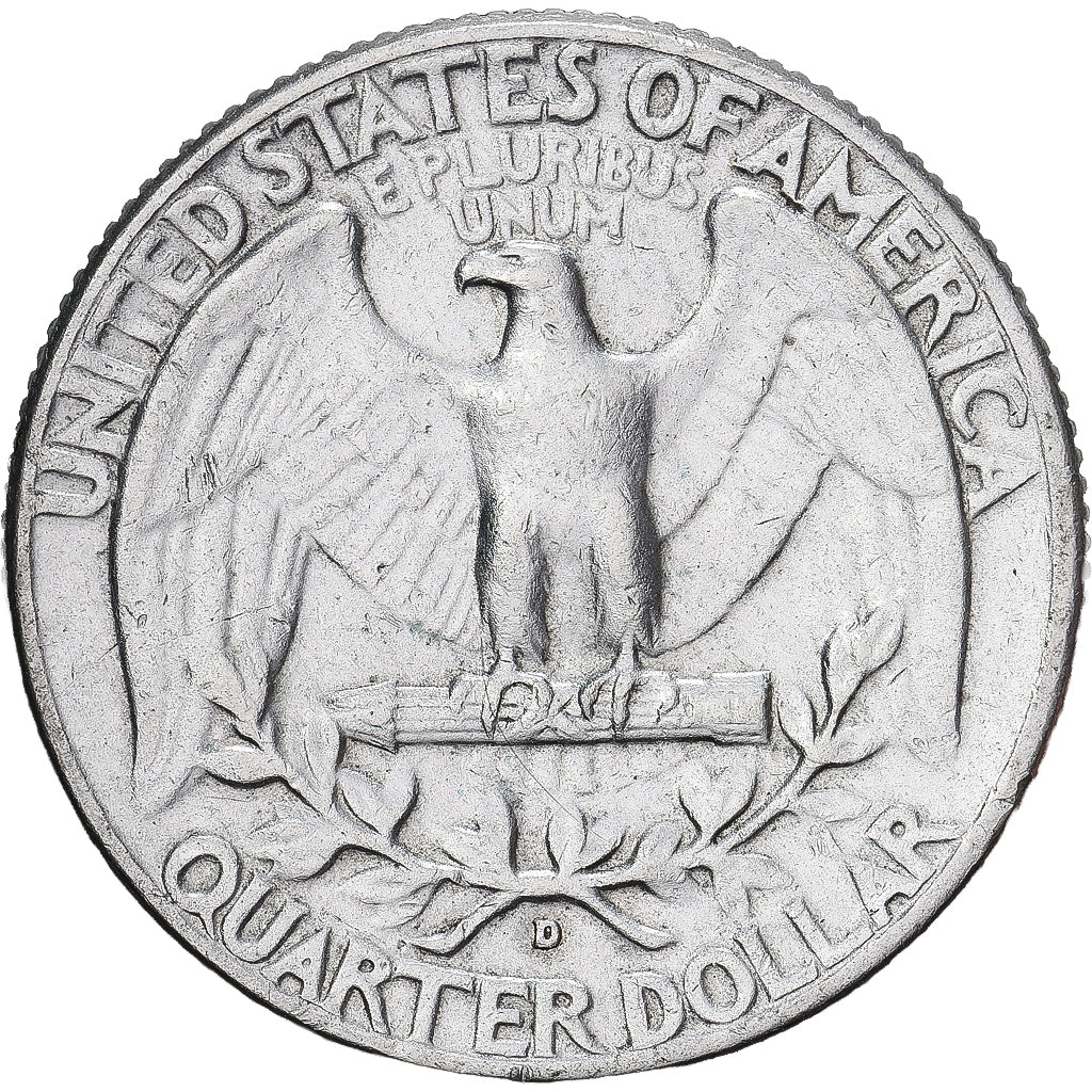 Estados Unidos da América, Quarter, Washington Quarter, 1964, Denver, Prata