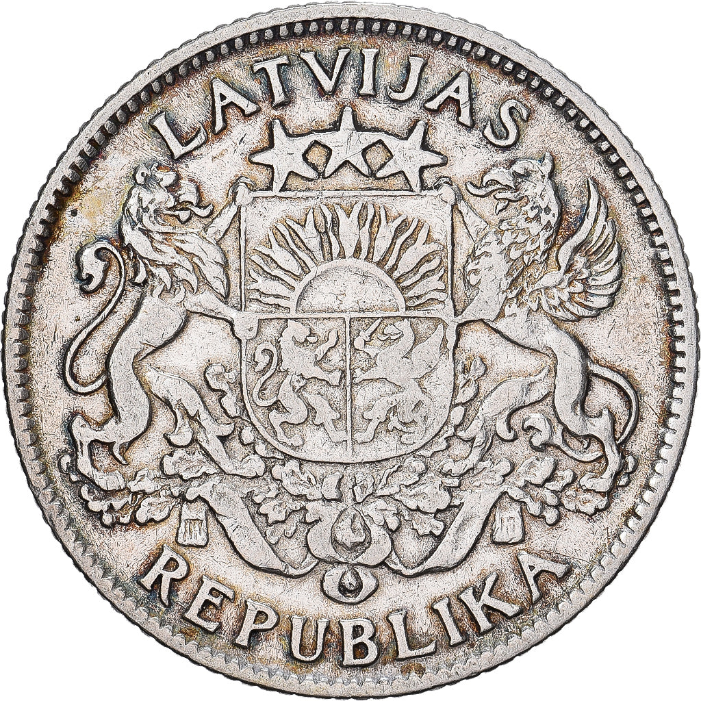 Latvia, Lats, 1924, Silver, AU(55-58), KM:7