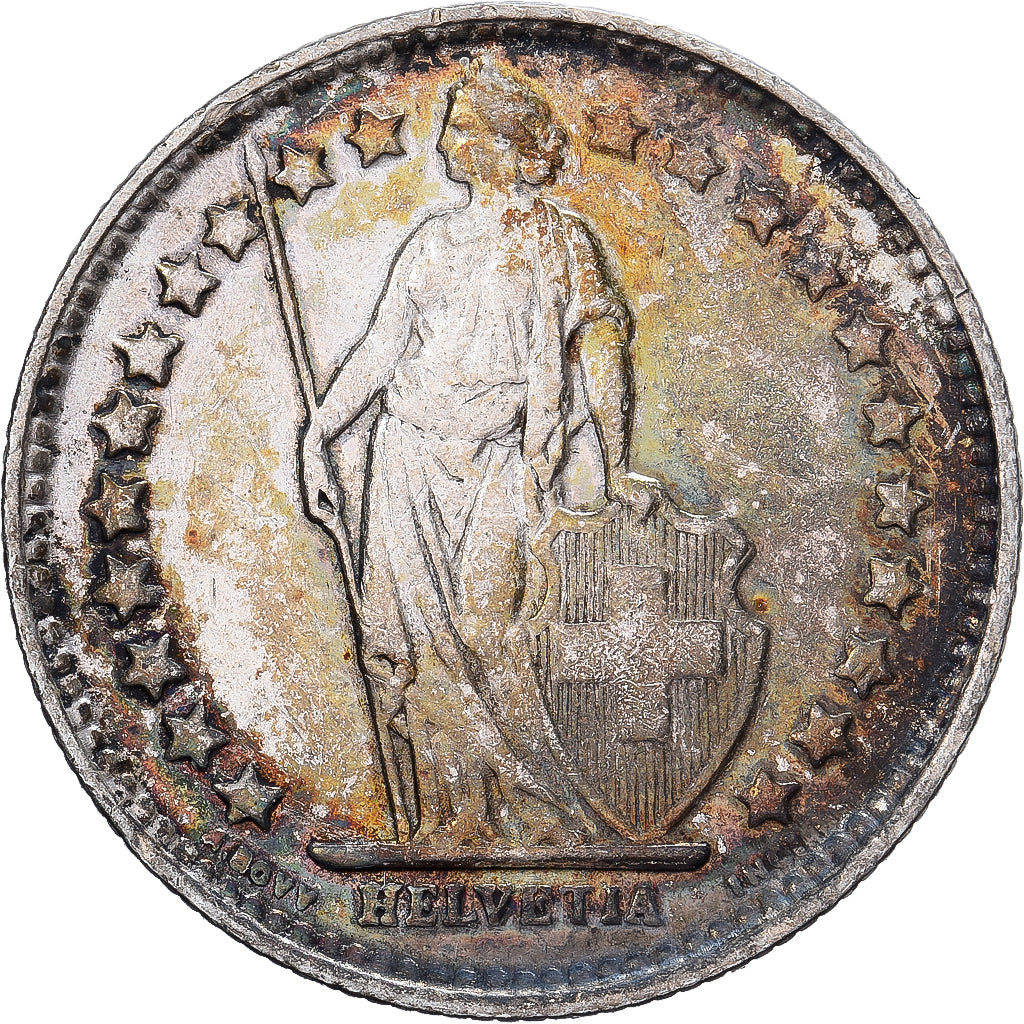 Suiza, 1/2 Franc, 1929, Bern, Plata, EBC, KM:23