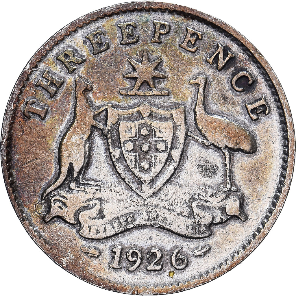 Australie, George V, Threepence, 1926, Argent, TB+, KM:24