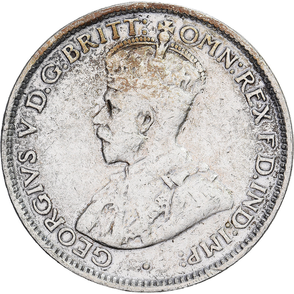 Australia, George V, Sixpence, 1927, Silver, AU(50-53), KM:25