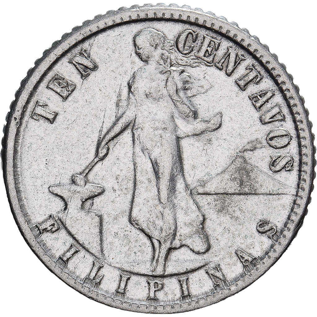 Philippines, 10 Centavos, 1945, Argent, TTB+, KM:181