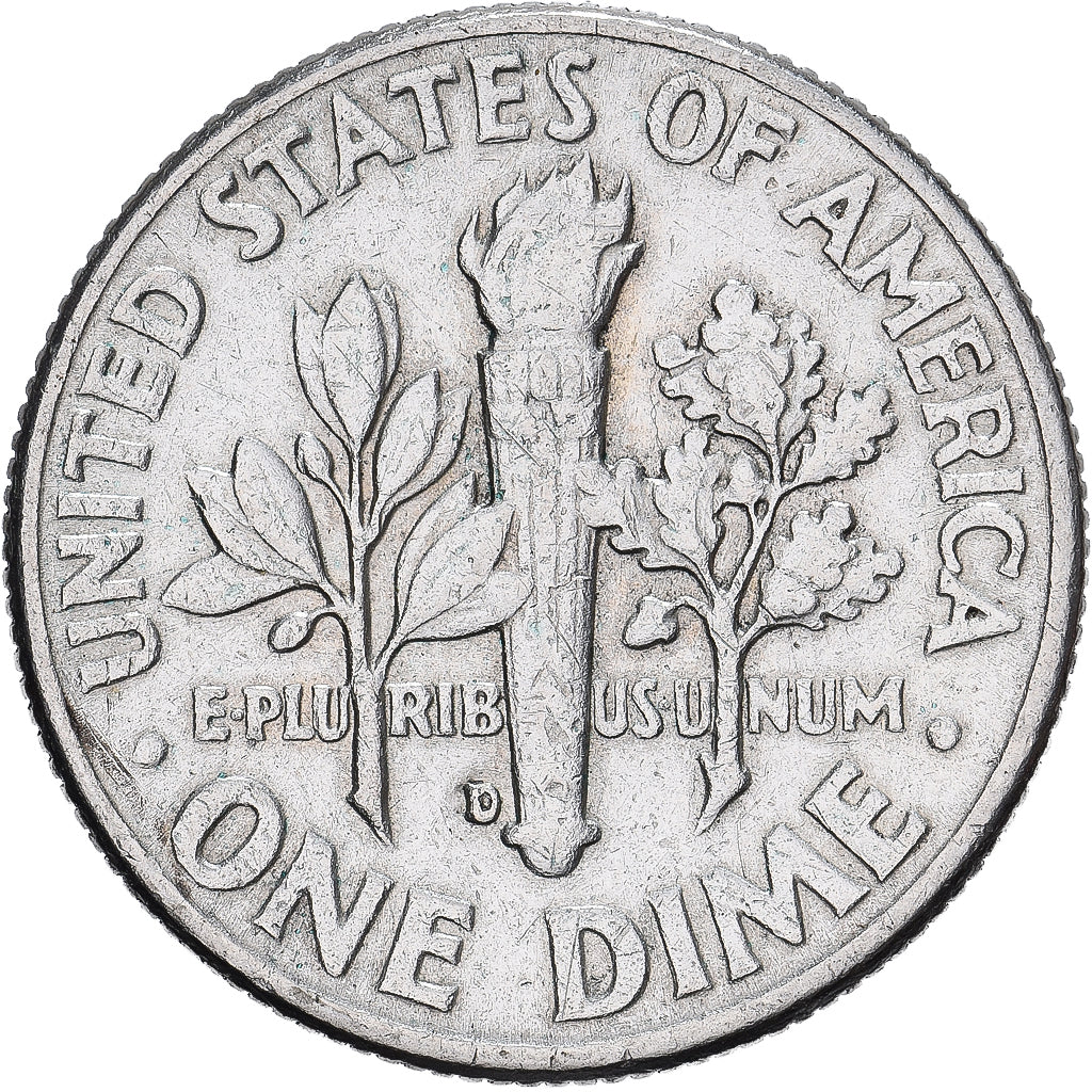 Stati Uniti, Dime, Roosevelt Dime, 1963, U.S. Mint, Argento, BB, KM:195