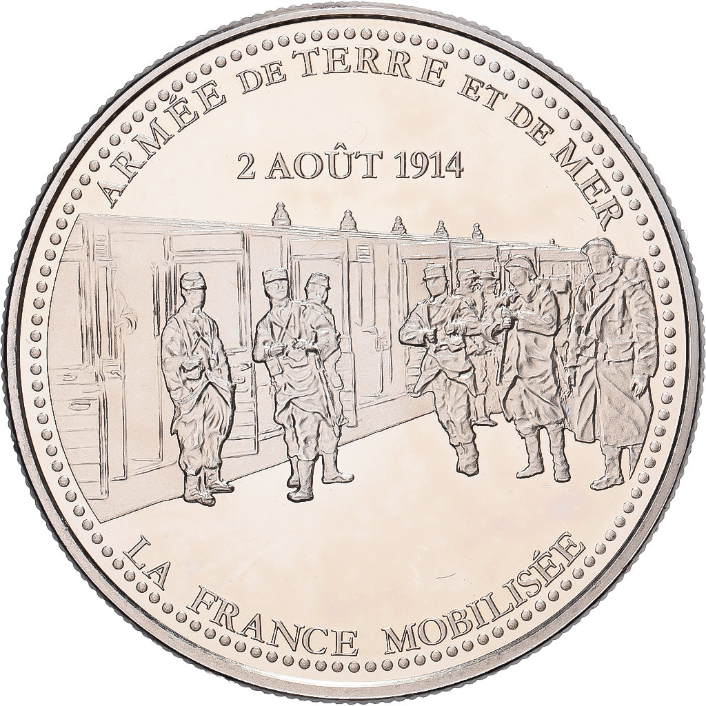 Francja, medal, Première Guerre Mondiale, La France Mobilisée, Miedź-Nikiel