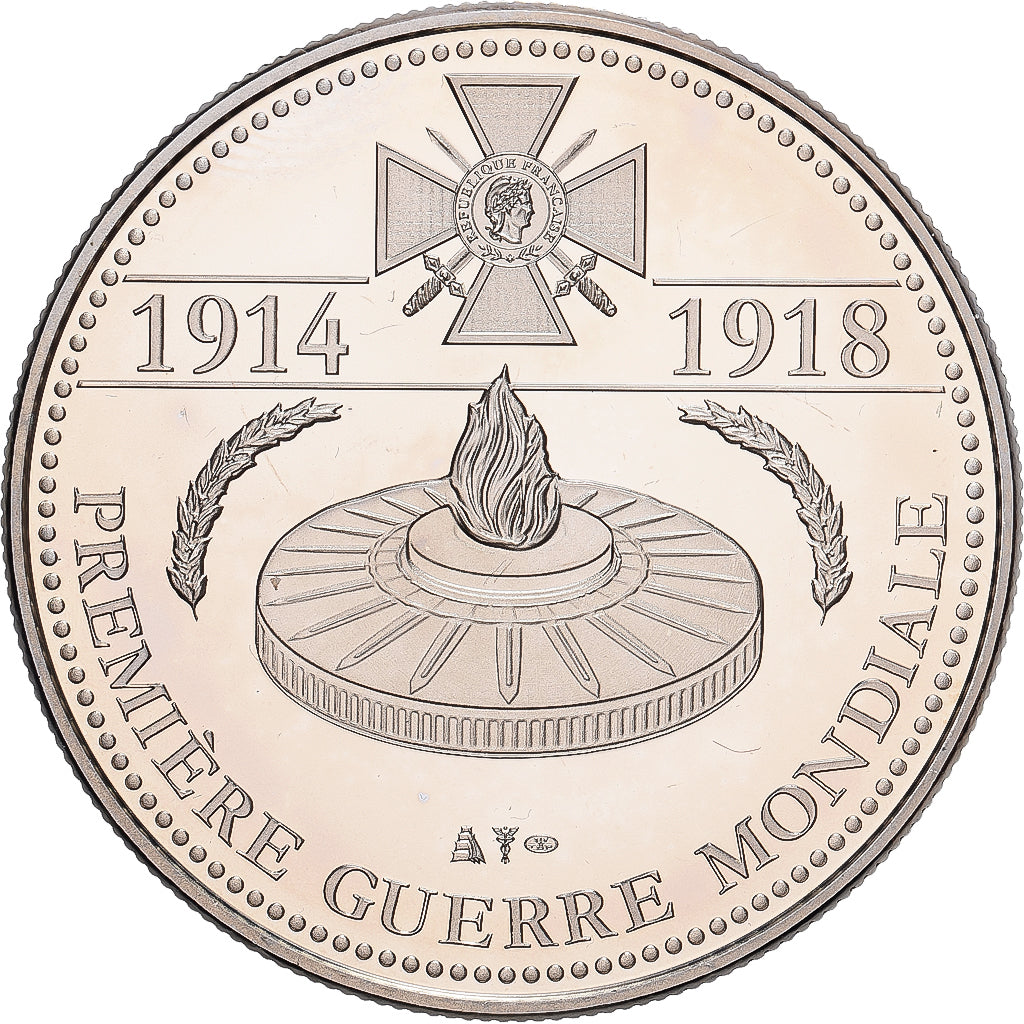 Francja, medal, Première Guerre Mondiale, La France Mobilisée, Miedź-Nikiel