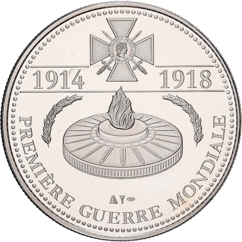 Francja, medal, Centenaire de la Première Guerre Mondiale, 2014, Miedź-Nikiel