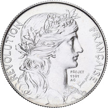 Francja, medal, Bicentenaire de la Révolution Française, 1989, Srebro