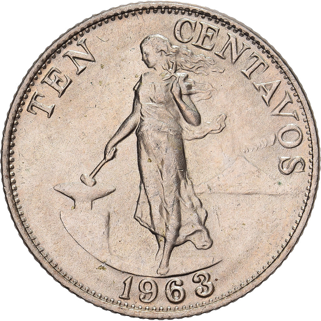 Philippines, 10 Centavos, 1963, Cuivre-Nickel-Zinc (Maillechort), SUP+, KM:188