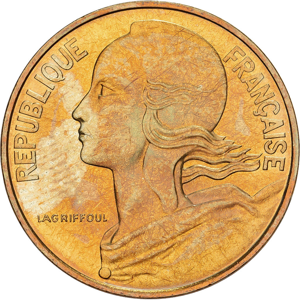 Frankreich, 10 Centimes, Marianne, 1980, Paris, série FDC, Aluminum-Bronze