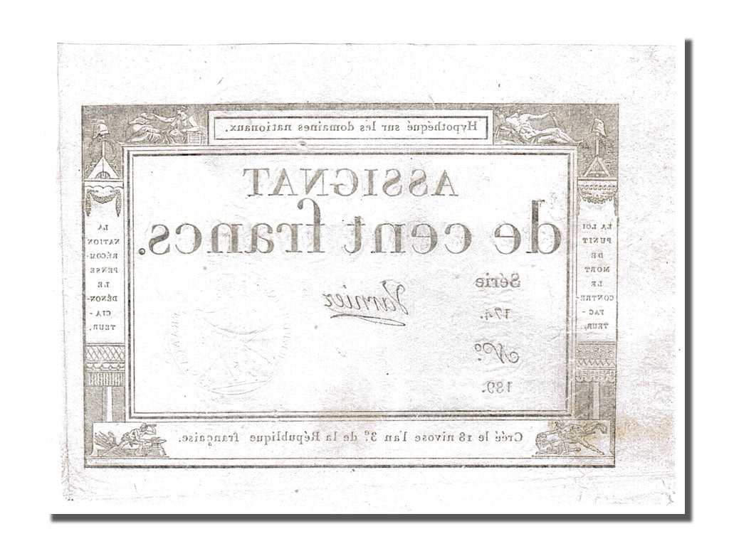 Banknote, France, 100 Francs, 1795, Varnier, AU(55-58), KM:A78, Lafaurie:173