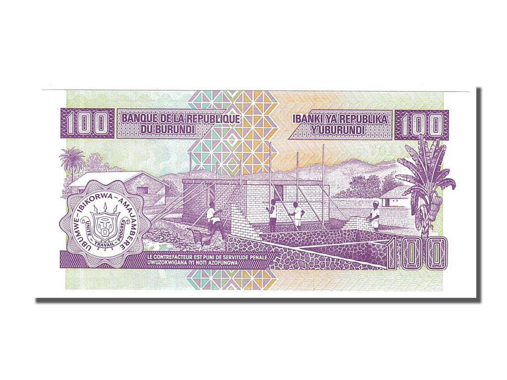 Banknote, Burundi, 100 Francs, 2006, 2006-05-01, UNC(65-70)