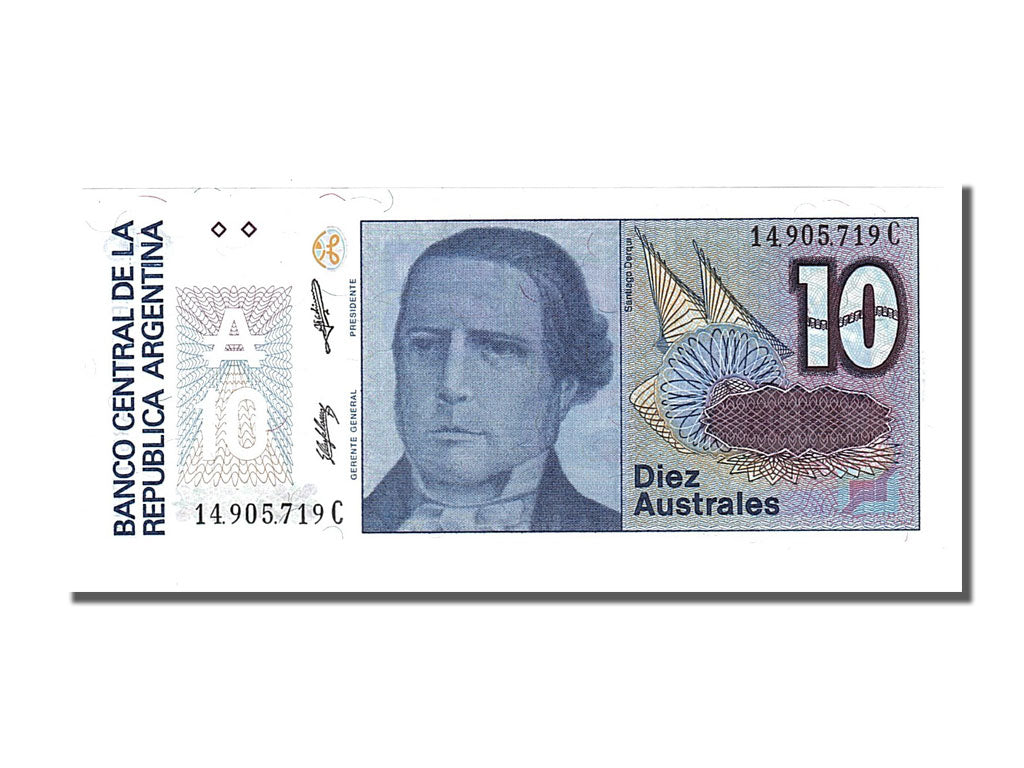 Banknote, Argentina, 10 Australes, 1985, UNC(65-70)