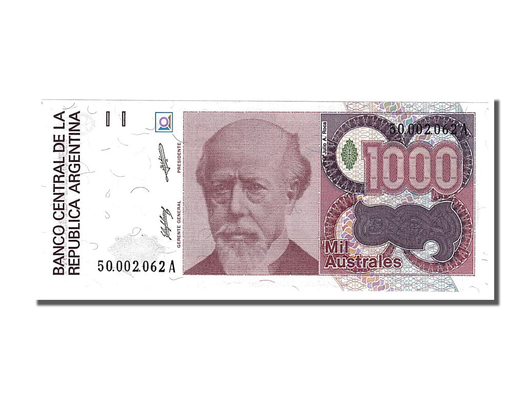 Banknote, Argentina, 1000 Australes, 1988, UNC(65-70)
