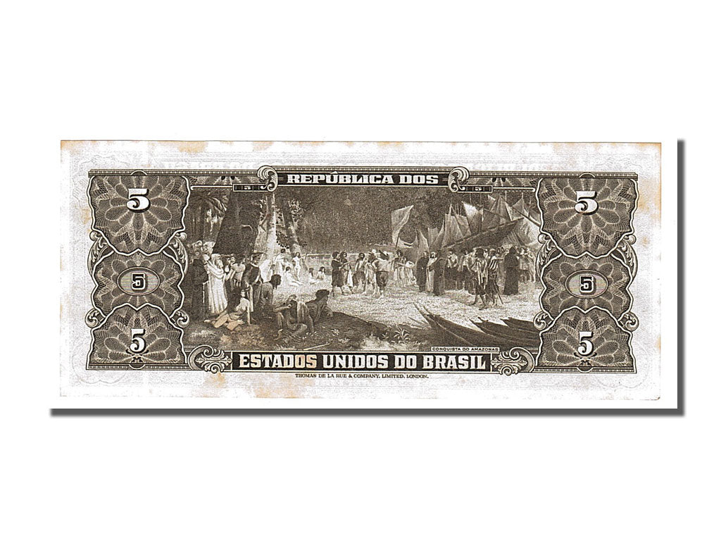 Banknote, Brazil, 5 Cruzeiros, 1953, UNC(63)