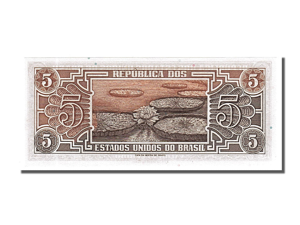 Banknote, Brazil, 5 Cruzeiros, 1961, UNC(65-70)