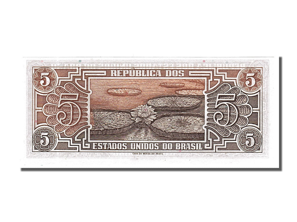 Banknote, Brazil, 5 Cruzeiros, 1961, UNC(65-70)