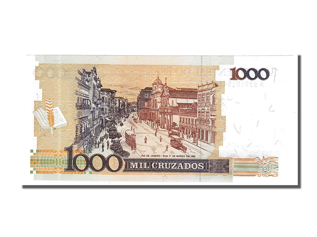 Banknote, Brazil, 1000 Cruzados, 1988, UNC(65-70)