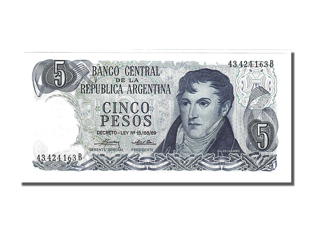 Banknote, Argentina, 5 Pesos, 1974, UNC(65-70)