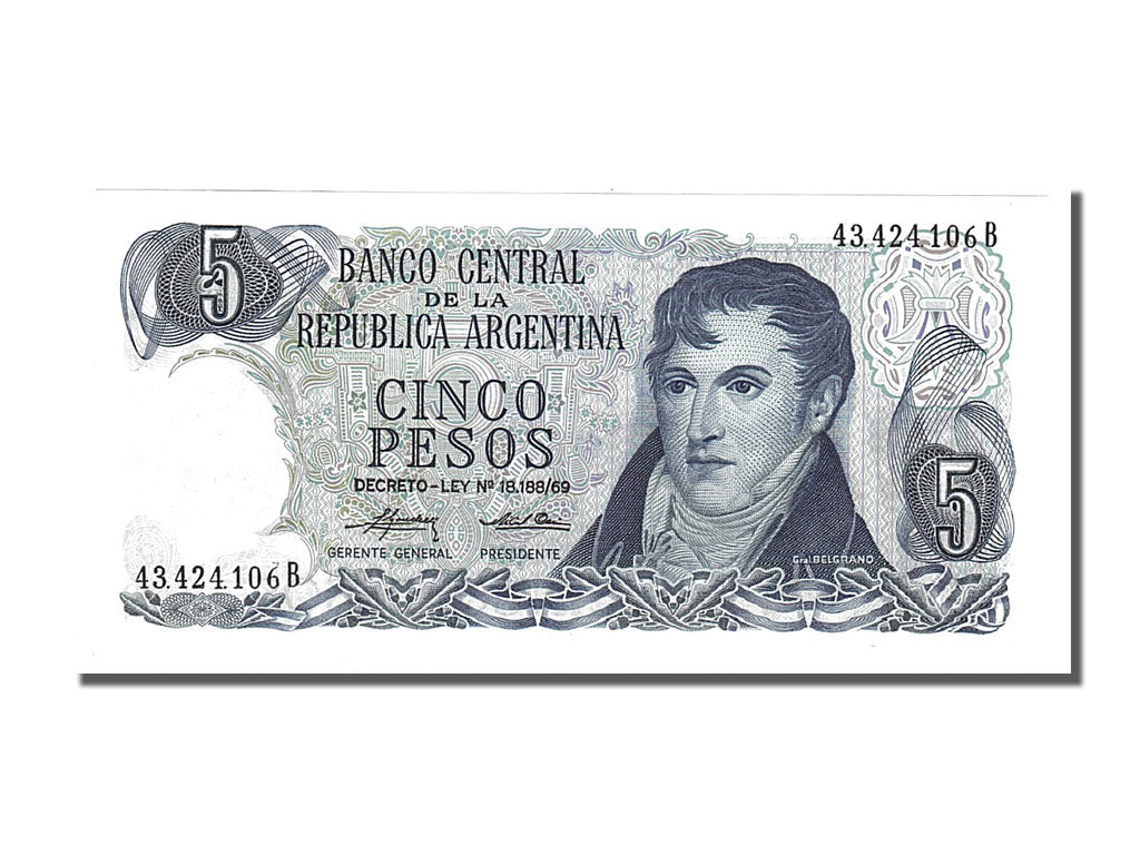 Banknote, Argentina, 5 Pesos, 1974, UNC(65-70)