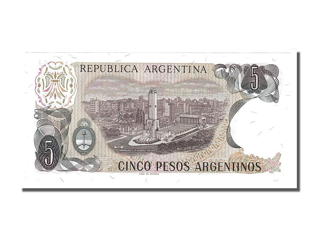 Banknote, Argentina, 5 Pesos Argentinos, 1983, UNC(65-70)