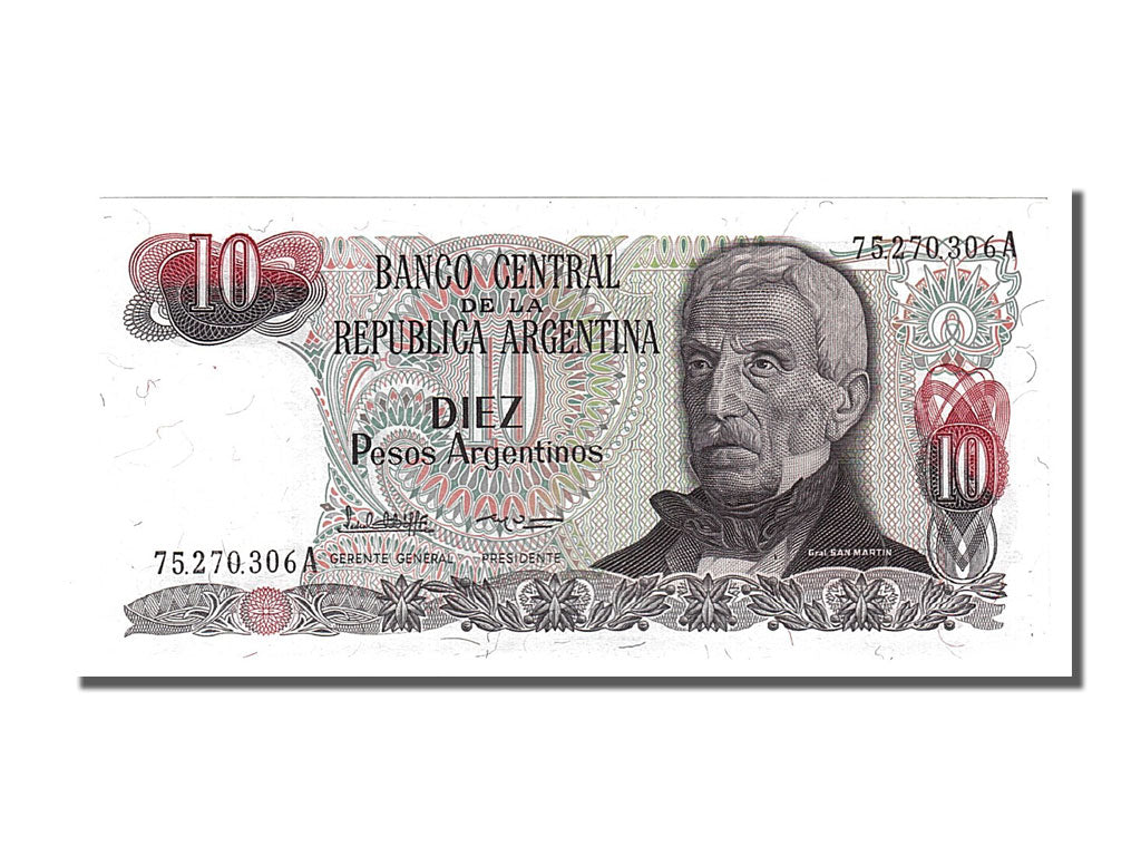 Banknote, Argentina, 10 Pesos Argentinos, 1983, UNC(65-70)