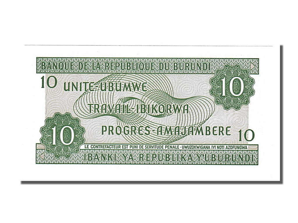 Banknote, Burundi, 10 Francs, 2007, 2007-11-01, UNC(65-70)