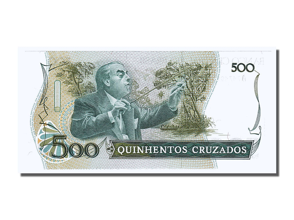 Banknote, Brazil, 500 Cruzados, 1987, UNC(65-70)