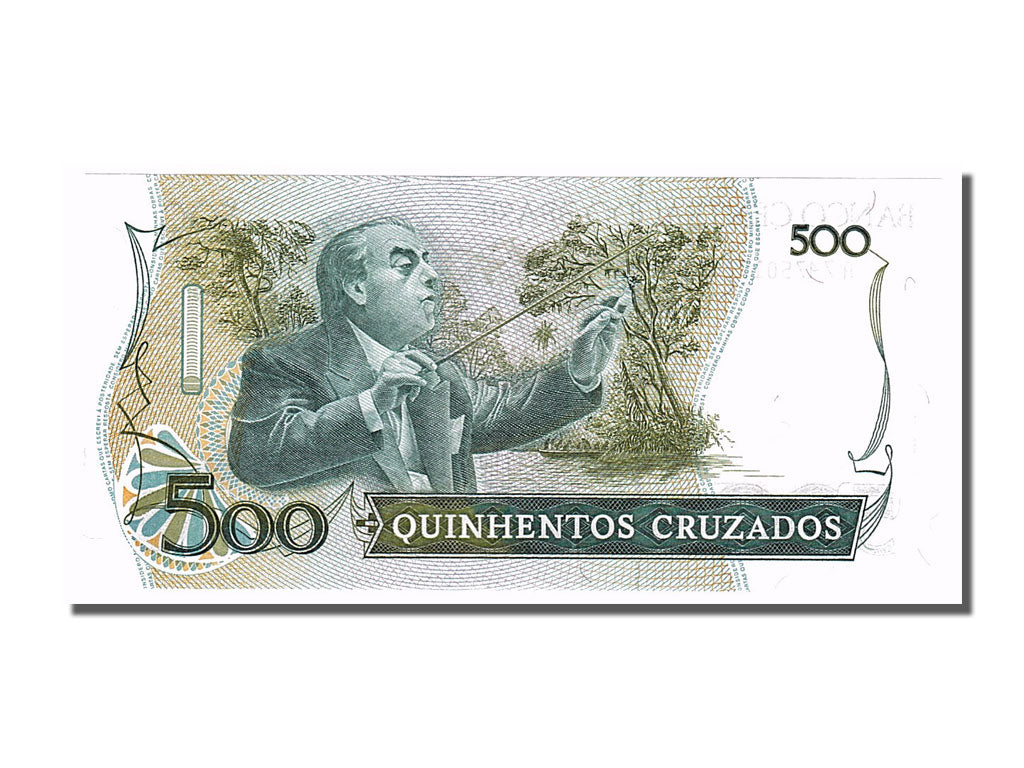 Banknote, Brazil, 500 Cruzados, 1987, UNC(65-70)