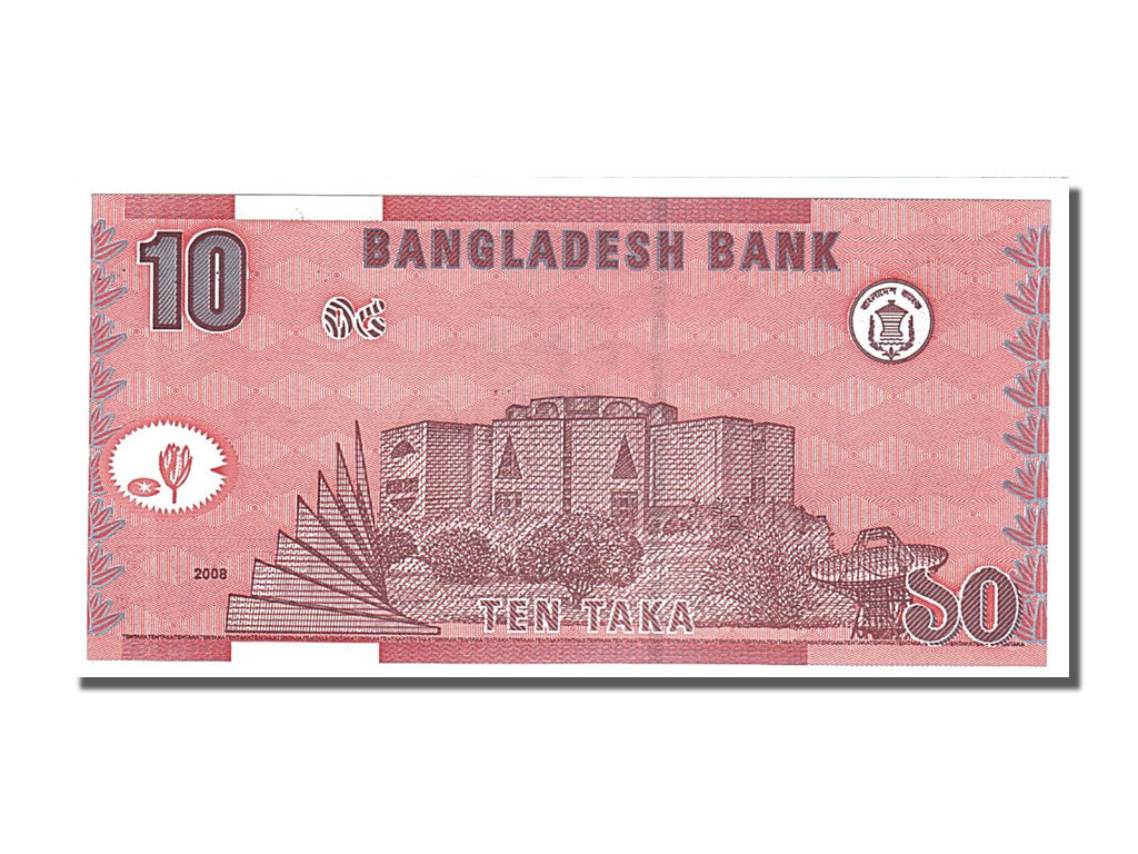 Banconote, Bangladesh, 10 Taka, 2008, FDS