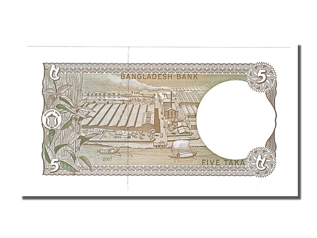 Geldschein, Bangladesh, 5 Taka, 2007, UNZ