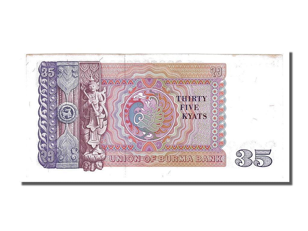 Billete, 35 Kyats, 1986, Birmania, EBC