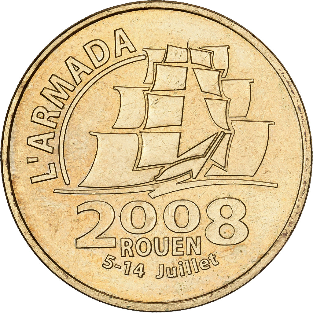 Frankrijk, Token, Rouen - Armada, 2008, Copper-nickel Aluminium, Monnaie de