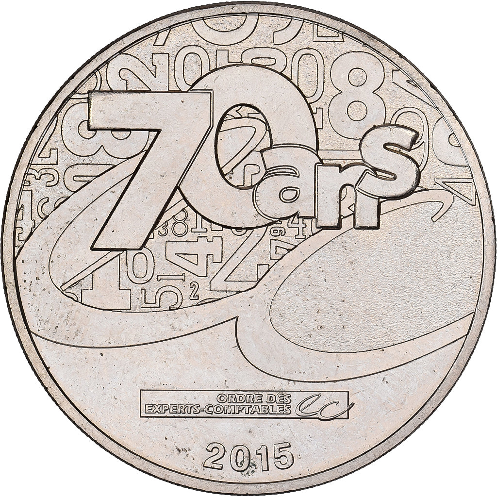 Francia, ficha, Ordre National des Experts-Comptables, 2015, Cupronickel, MDP