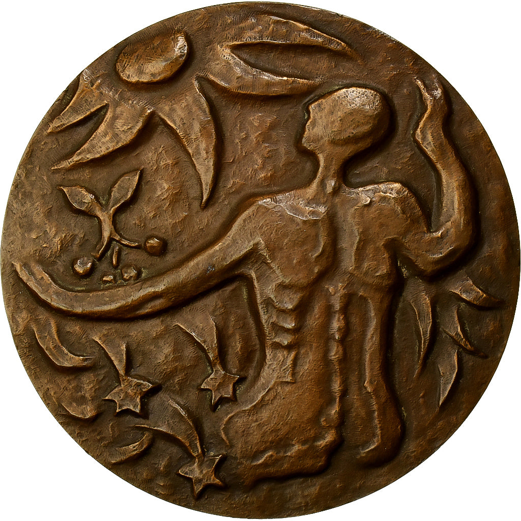 France, Medal, Léo Lagrange, Bronze, Masson, AU(55-58)