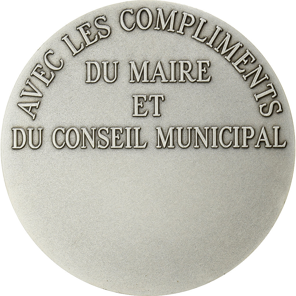 Francia, medaglia, Ville de Libercourt, Bronzo argentato, Pichard, FDC