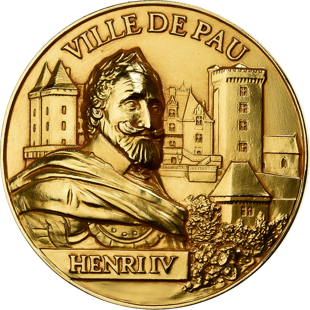 Francia, medaglia, Ville de Pau, Henri IV, Bronze Florentin, Pichard, SPL