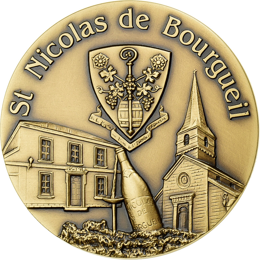 Francia, medaglia, Ville de Saint Nicolas de Bourgueil, Bronzo, Pichard, SPL