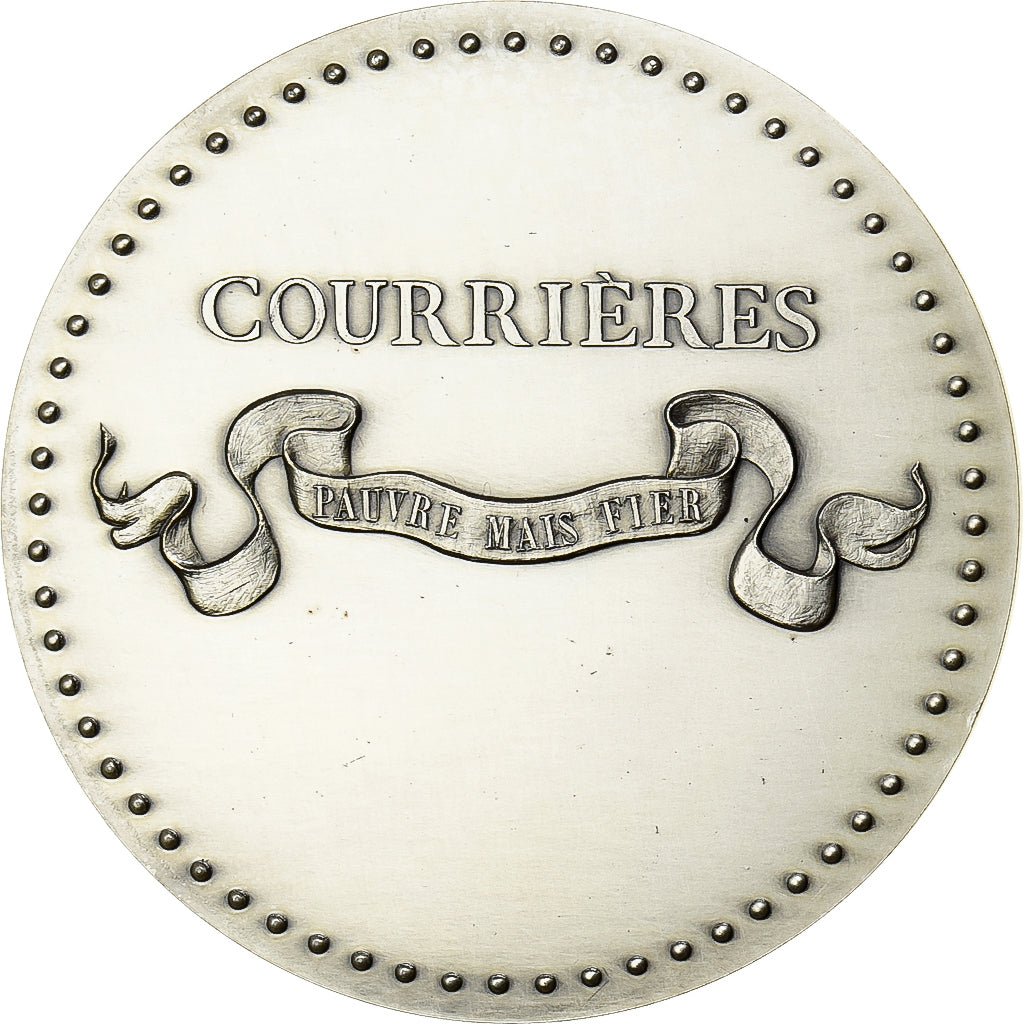 Francia, medaglia, Ville de Courrières, 1983, Bronzo argentato, SPL