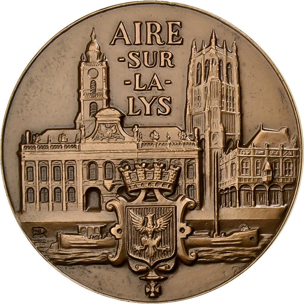 Francia, medaglia, Ville d'Aire-sur-la-Lys, 1983, Bronzo, SPL