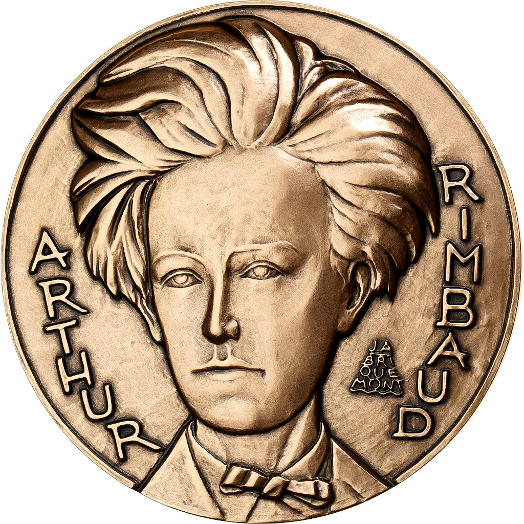 Frankrijk, Medaille, Arthur Rimbaud, Arts & Culture, Briquemont, FDC, Bronzen