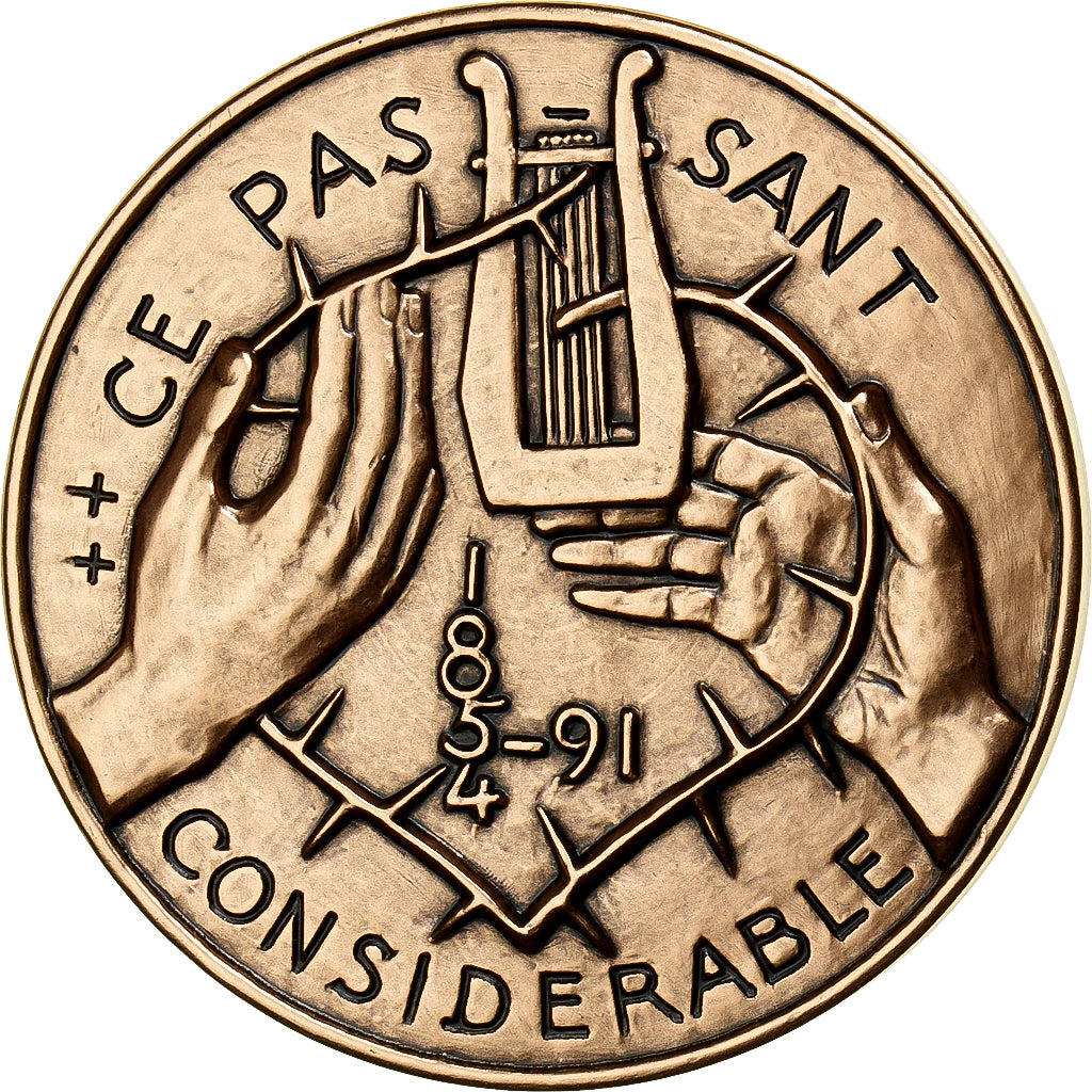 Frankrijk, Medaille, Arthur Rimbaud, Arts & Culture, Briquemont, FDC, Bronzen