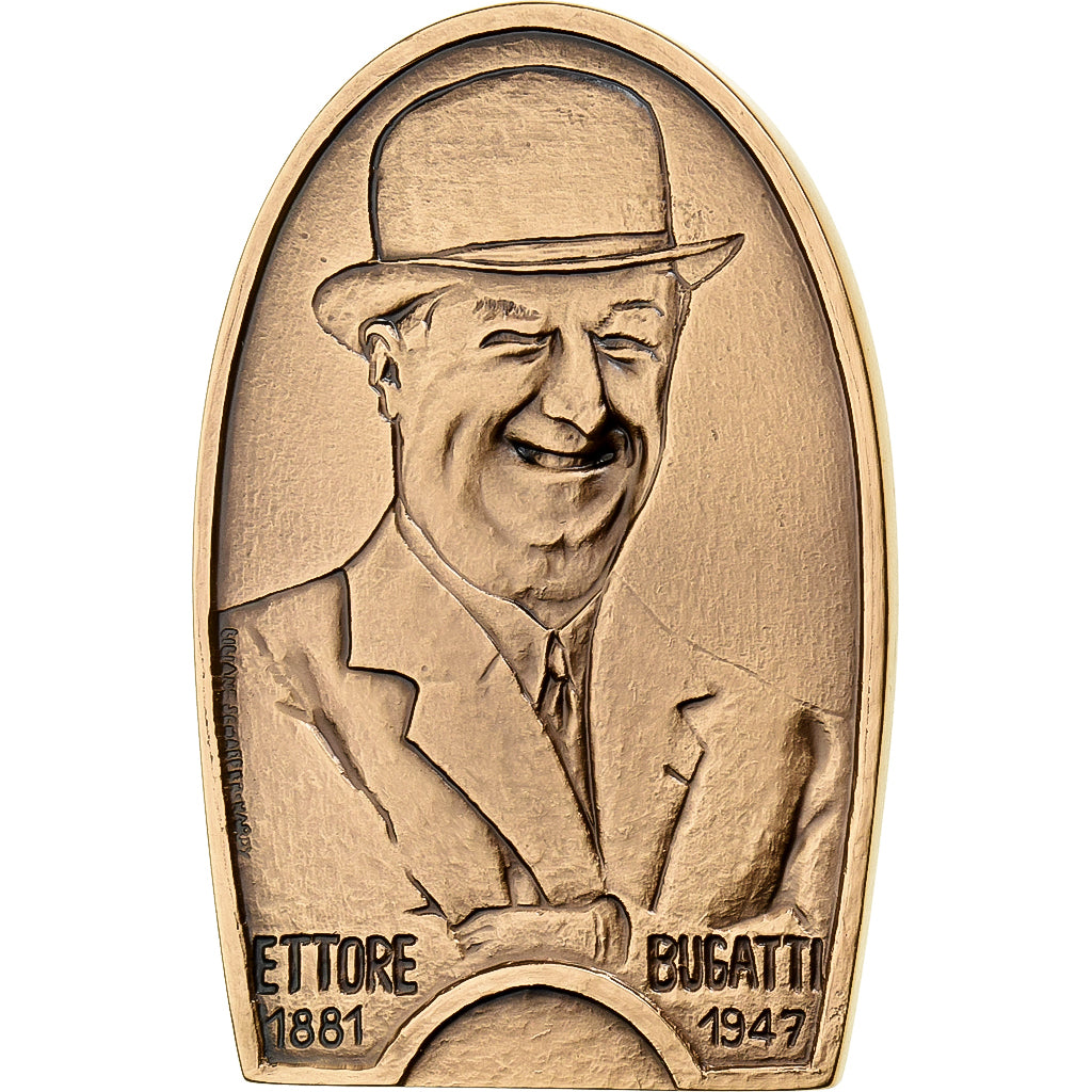 Francia, medaglia, Ettore Bugatti, Undated (1975), MDP, Bronzo, FDC