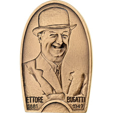 France, Medal, Ettore Bugatti, Undated (1975), MDP, Bronze, MS(65-70)