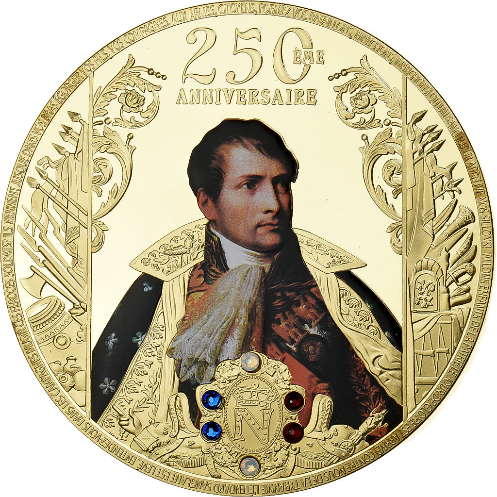 Francia, medaglia, Napoléon Bonaparte, 250ème Anniversaire, 2018, Copper