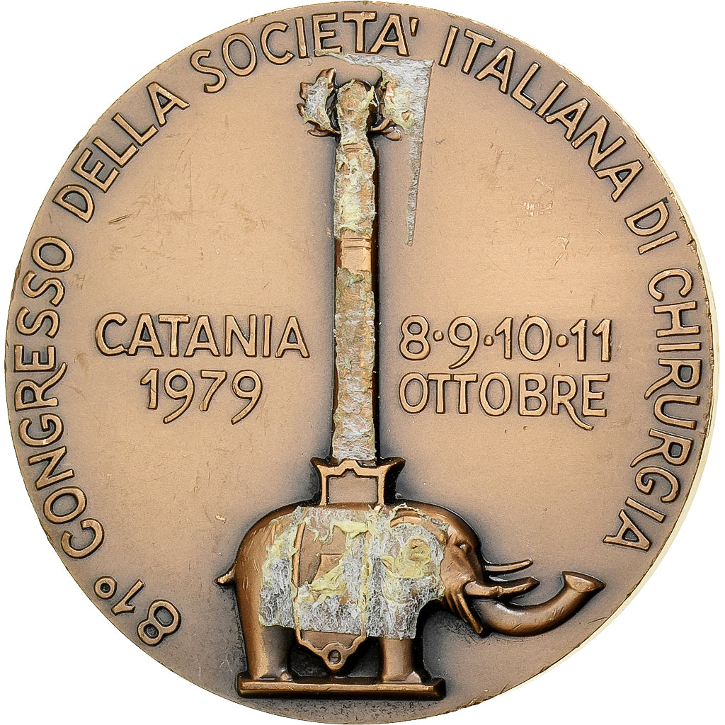 Italia, medaglia, 81° Congresso della Societa Italiana di Chirurgia, Catania